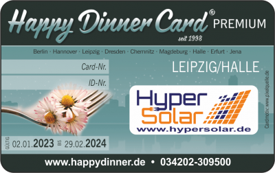 Happy Dinner Card PREMIUM Leipzig/Halle 2023/2024